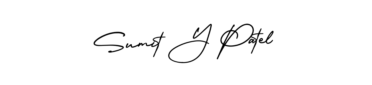 if you are searching for the best signature style for your name Sumit Y Patel. so please give up your signature search. here we have designed multiple signature styles  using AmerikaSignatureDemo-Regular. Sumit Y Patel signature style 3 images and pictures png