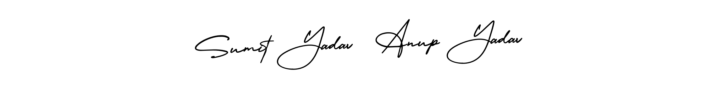 Also we have Sumit Yadav  Anup Yadav name is the best signature style. Create professional handwritten signature collection using AmerikaSignatureDemo-Regular autograph style. Sumit Yadav  Anup Yadav signature style 3 images and pictures png