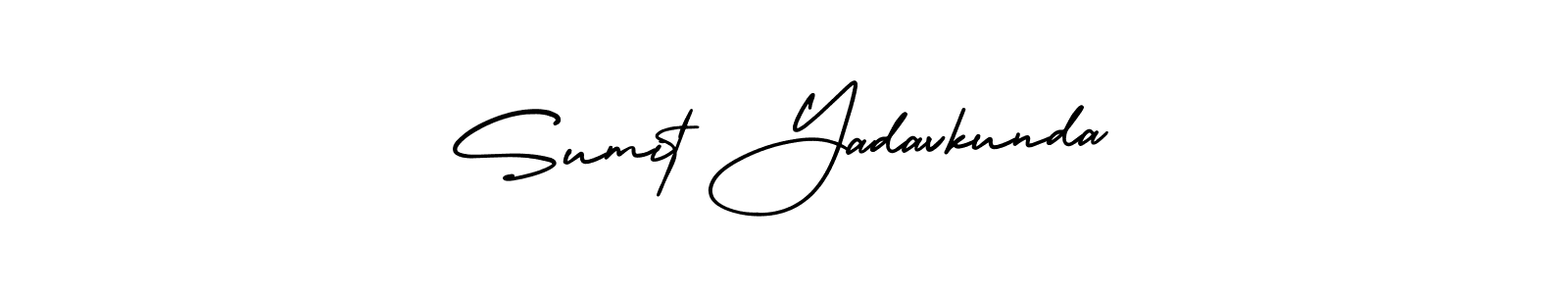 Design your own signature with our free online signature maker. With this signature software, you can create a handwritten (AmerikaSignatureDemo-Regular) signature for name Sumit Yadavkunda. Sumit Yadavkunda signature style 3 images and pictures png