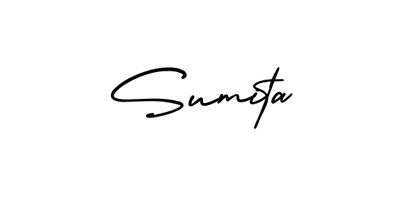 Design your own signature with our free online signature maker. With this signature software, you can create a handwritten (AmerikaSignatureDemo-Regular) signature for name Sumita. Sumita signature style 3 images and pictures png