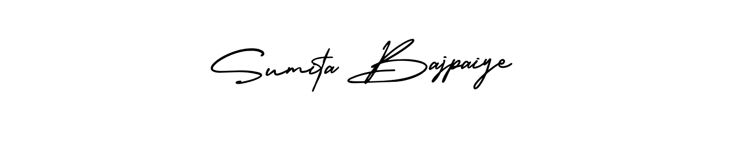 Make a short Sumita Bajpaiye signature style. Manage your documents anywhere anytime using AmerikaSignatureDemo-Regular. Create and add eSignatures, submit forms, share and send files easily. Sumita Bajpaiye signature style 3 images and pictures png