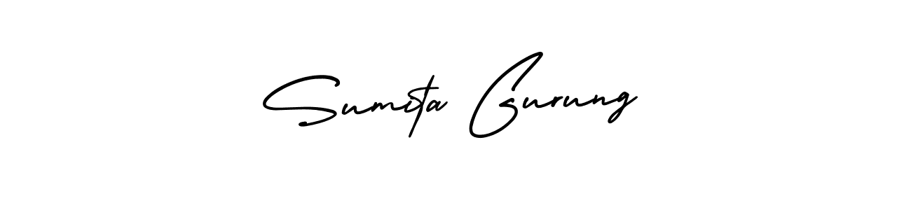 Make a short Sumita Gurung signature style. Manage your documents anywhere anytime using AmerikaSignatureDemo-Regular. Create and add eSignatures, submit forms, share and send files easily. Sumita Gurung signature style 3 images and pictures png