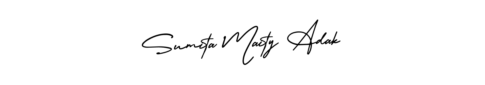Make a beautiful signature design for name Sumita Maity Adak. With this signature (AmerikaSignatureDemo-Regular) style, you can create a handwritten signature for free. Sumita Maity Adak signature style 3 images and pictures png