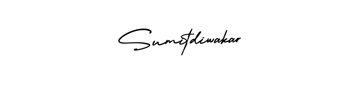 The best way (AmerikaSignatureDemo-Regular) to make a short signature is to pick only two or three words in your name. The name Sumitdiwakar include a total of six letters. For converting this name. Sumitdiwakar signature style 3 images and pictures png