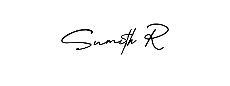 if you are searching for the best signature style for your name Sumith R. so please give up your signature search. here we have designed multiple signature styles  using AmerikaSignatureDemo-Regular. Sumith R signature style 3 images and pictures png