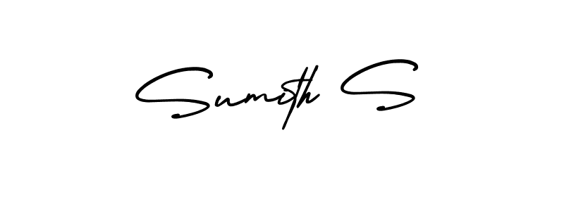 Similarly AmerikaSignatureDemo-Regular is the best handwritten signature design. Signature creator online .You can use it as an online autograph creator for name Sumith S. Sumith S signature style 3 images and pictures png