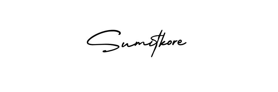 How to Draw Sumitkore signature style? AmerikaSignatureDemo-Regular is a latest design signature styles for name Sumitkore. Sumitkore signature style 3 images and pictures png