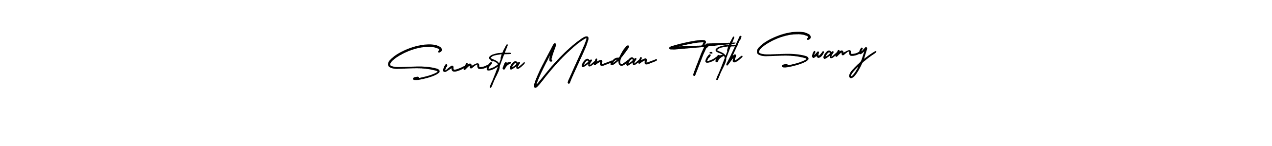 Make a beautiful signature design for name Sumitra Nandan Tirth Swamy. Use this online signature maker to create a handwritten signature for free. Sumitra Nandan Tirth Swamy signature style 3 images and pictures png