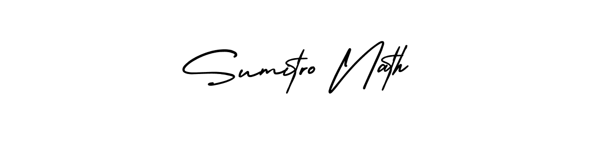 Make a beautiful signature design for name Sumitro Nath. With this signature (AmerikaSignatureDemo-Regular) style, you can create a handwritten signature for free. Sumitro Nath signature style 3 images and pictures png