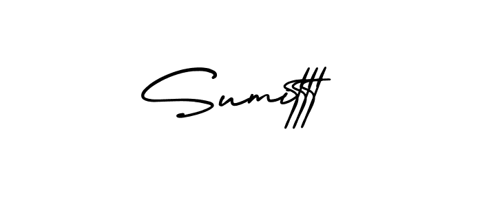 How to make Sumittt signature? AmerikaSignatureDemo-Regular is a professional autograph style. Create handwritten signature for Sumittt name. Sumittt signature style 3 images and pictures png