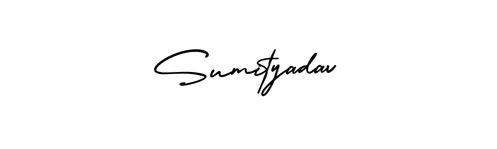 Design your own signature with our free online signature maker. With this signature software, you can create a handwritten (AmerikaSignatureDemo-Regular) signature for name Sumityadav. Sumityadav signature style 3 images and pictures png