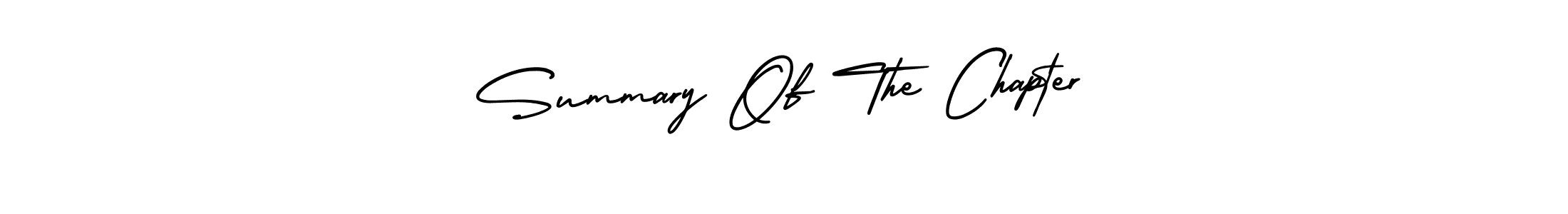 The best way (AmerikaSignatureDemo-Regular) to make a short signature is to pick only two or three words in your name. The name Summary Of The Chapter include a total of six letters. For converting this name. Summary Of The Chapter signature style 3 images and pictures png