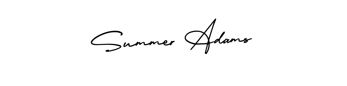 Summer Adams stylish signature style. Best Handwritten Sign (AmerikaSignatureDemo-Regular) for my name. Handwritten Signature Collection Ideas for my name Summer Adams. Summer Adams signature style 3 images and pictures png