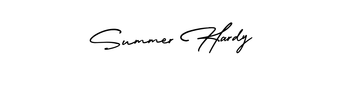 How to make Summer Hardy name signature. Use AmerikaSignatureDemo-Regular style for creating short signs online. This is the latest handwritten sign. Summer Hardy signature style 3 images and pictures png