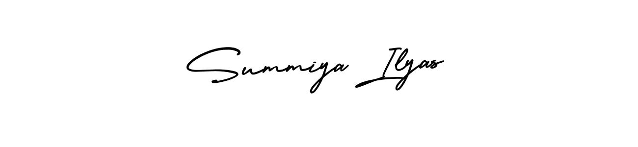 You can use this online signature creator to create a handwritten signature for the name Summiya Ilyas. This is the best online autograph maker. Summiya Ilyas signature style 3 images and pictures png