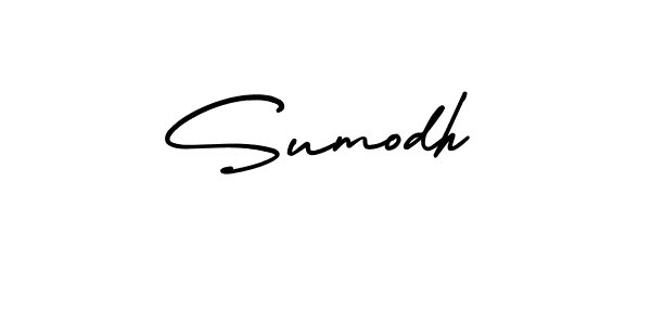 How to Draw Sumodh signature style? AmerikaSignatureDemo-Regular is a latest design signature styles for name Sumodh. Sumodh signature style 3 images and pictures png