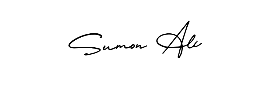 This is the best signature style for the Sumon Ali name. Also you like these signature font (AmerikaSignatureDemo-Regular). Mix name signature. Sumon Ali signature style 3 images and pictures png