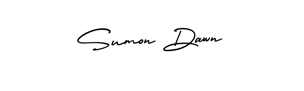 Make a short Sumon Dawn signature style. Manage your documents anywhere anytime using AmerikaSignatureDemo-Regular. Create and add eSignatures, submit forms, share and send files easily. Sumon Dawn signature style 3 images and pictures png