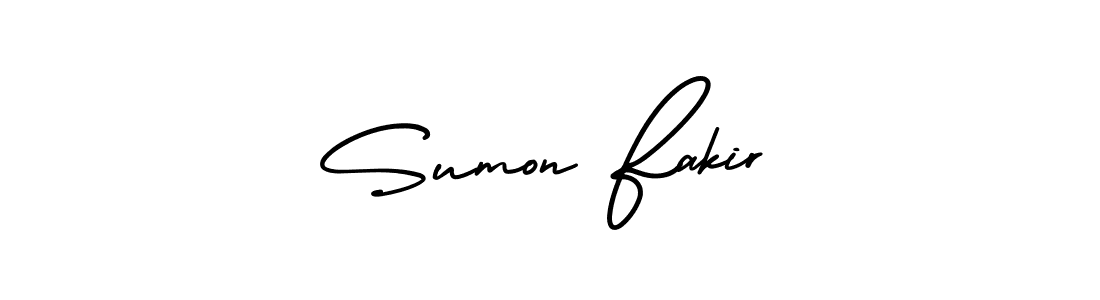 How to Draw Sumon Fakir signature style? AmerikaSignatureDemo-Regular is a latest design signature styles for name Sumon Fakir. Sumon Fakir signature style 3 images and pictures png