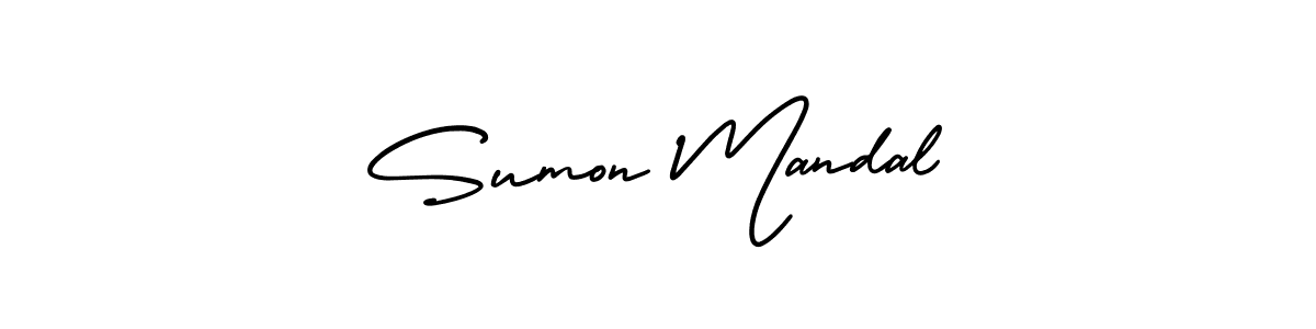 Similarly AmerikaSignatureDemo-Regular is the best handwritten signature design. Signature creator online .You can use it as an online autograph creator for name Sumon Mandal. Sumon Mandal signature style 3 images and pictures png