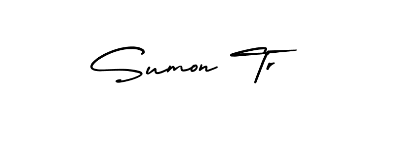 Make a beautiful signature design for name Sumon Tr. Use this online signature maker to create a handwritten signature for free. Sumon Tr signature style 3 images and pictures png