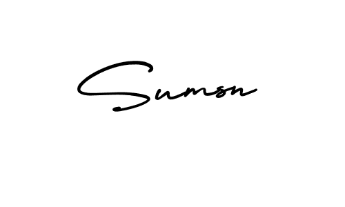 How to Draw Sumsn signature style? AmerikaSignatureDemo-Regular is a latest design signature styles for name Sumsn. Sumsn signature style 3 images and pictures png