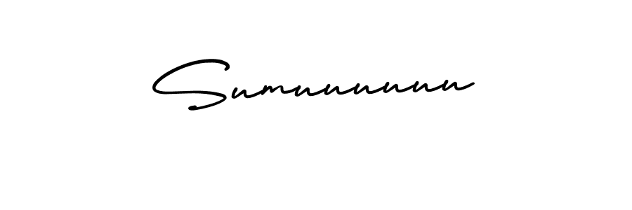 Design your own signature with our free online signature maker. With this signature software, you can create a handwritten (AmerikaSignatureDemo-Regular) signature for name Sumuuuuuu. Sumuuuuuu signature style 3 images and pictures png