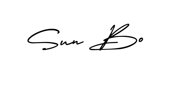 Make a beautiful signature design for name Sun Bo. With this signature (AmerikaSignatureDemo-Regular) style, you can create a handwritten signature for free. Sun Bo signature style 3 images and pictures png