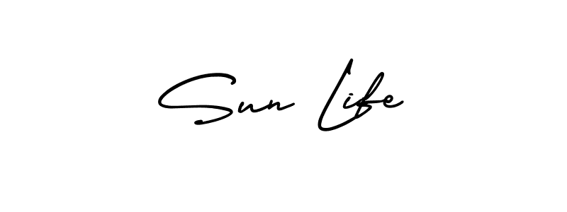 Sun Life stylish signature style. Best Handwritten Sign (AmerikaSignatureDemo-Regular) for my name. Handwritten Signature Collection Ideas for my name Sun Life. Sun Life signature style 3 images and pictures png