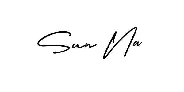 Make a beautiful signature design for name Sun Na. With this signature (AmerikaSignatureDemo-Regular) style, you can create a handwritten signature for free. Sun Na signature style 3 images and pictures png