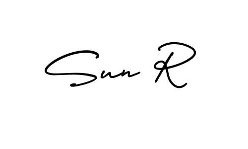 This is the best signature style for the Sun R name. Also you like these signature font (AmerikaSignatureDemo-Regular). Mix name signature. Sun R signature style 3 images and pictures png