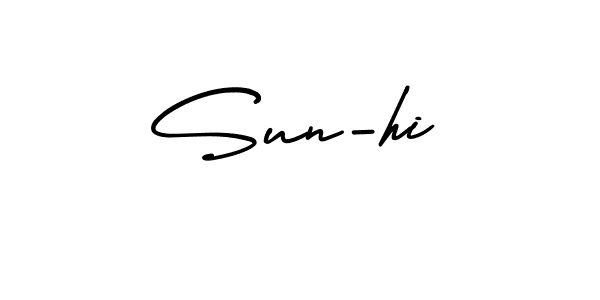 How to Draw Sun-hi signature style? AmerikaSignatureDemo-Regular is a latest design signature styles for name Sun-hi. Sun-hi signature style 3 images and pictures png