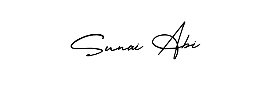 See photos of Sunai Abi official signature by Spectra . Check more albums & portfolios. Read reviews & check more about AmerikaSignatureDemo-Regular font. Sunai Abi signature style 3 images and pictures png