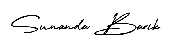 Discover how Sunanda Barik looks in an executive cursive font (AmerikaSignatureDemo-Regular). Perfect for legal documents, invoices, and certificates. Sunanda Barik signature style 3 images and pictures png