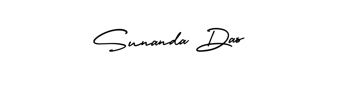 Sunanda Das stylish signature style. Best Handwritten Sign (AmerikaSignatureDemo-Regular) for my name. Handwritten Signature Collection Ideas for my name Sunanda Das. Sunanda Das signature style 3 images and pictures png