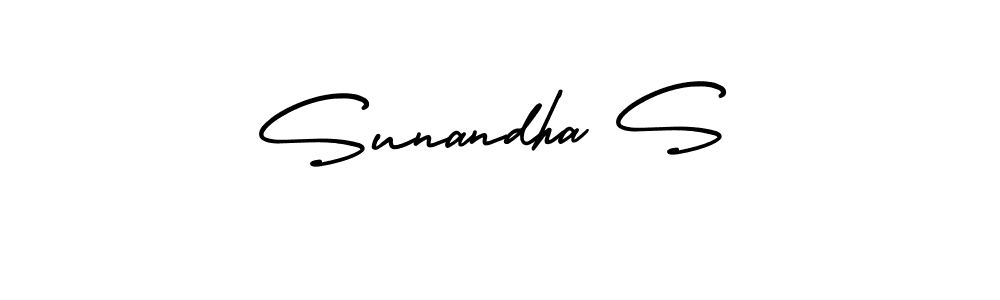 Make a beautiful signature design for name Sunandha S. Use this online signature maker to create a handwritten signature for free. Sunandha S signature style 3 images and pictures png