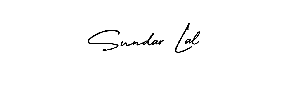 How to make Sundar Lal name signature. Use AmerikaSignatureDemo-Regular style for creating short signs online. This is the latest handwritten sign. Sundar Lal signature style 3 images and pictures png