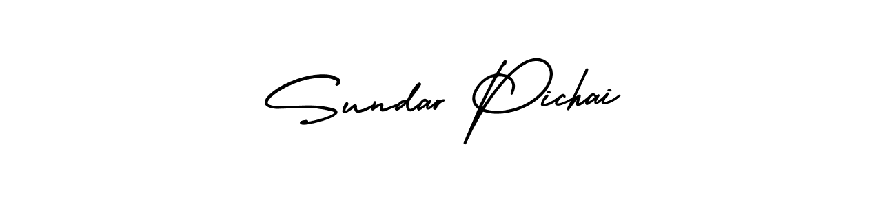 How to make Sundar Pichai name signature. Use AmerikaSignatureDemo-Regular style for creating short signs online. This is the latest handwritten sign. Sundar Pichai signature style 3 images and pictures png