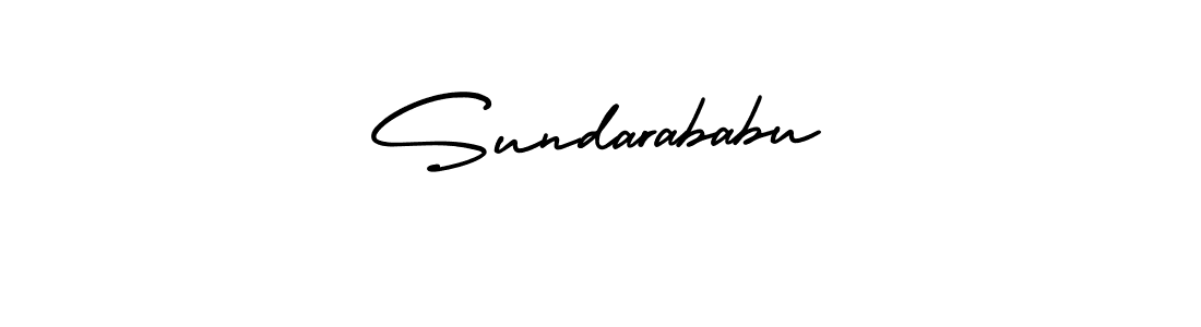 Sundarababu stylish signature style. Best Handwritten Sign (AmerikaSignatureDemo-Regular) for my name. Handwritten Signature Collection Ideas for my name Sundarababu. Sundarababu signature style 3 images and pictures png