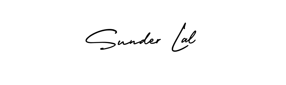 Sunder Lal stylish signature style. Best Handwritten Sign (AmerikaSignatureDemo-Regular) for my name. Handwritten Signature Collection Ideas for my name Sunder Lal. Sunder Lal signature style 3 images and pictures png