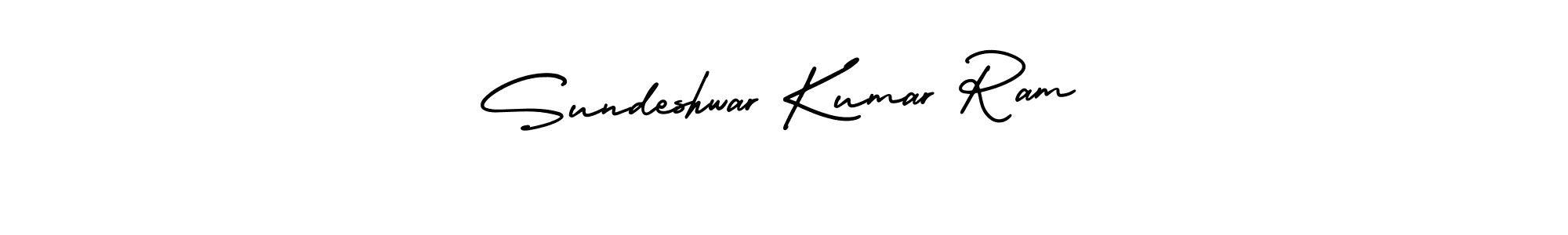 How to Draw Sundeshwar Kumar Ram signature style? AmerikaSignatureDemo-Regular is a latest design signature styles for name Sundeshwar Kumar Ram. Sundeshwar Kumar Ram signature style 3 images and pictures png