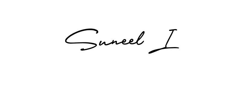 How to Draw Suneel I signature style? AmerikaSignatureDemo-Regular is a latest design signature styles for name Suneel I. Suneel I signature style 3 images and pictures png