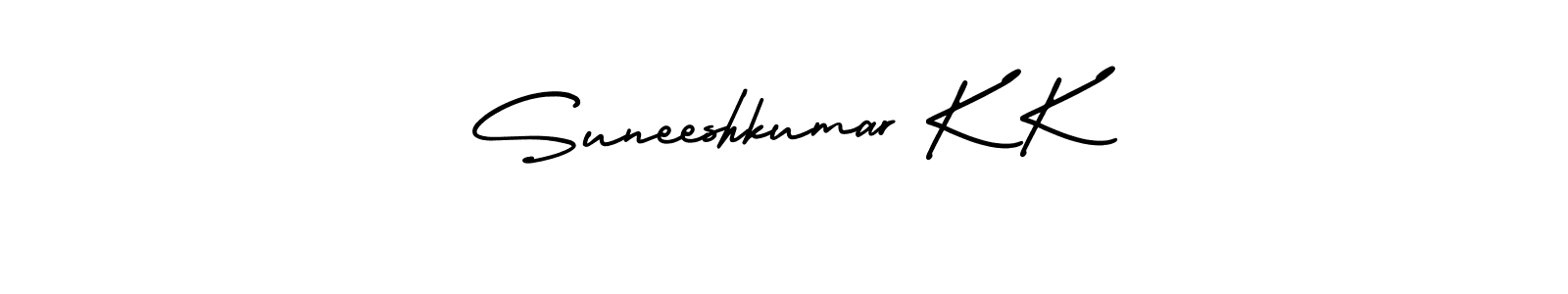 See photos of Suneeshkumar K K official signature by Spectra . Check more albums & portfolios. Read reviews & check more about AmerikaSignatureDemo-Regular font. Suneeshkumar K K signature style 3 images and pictures png