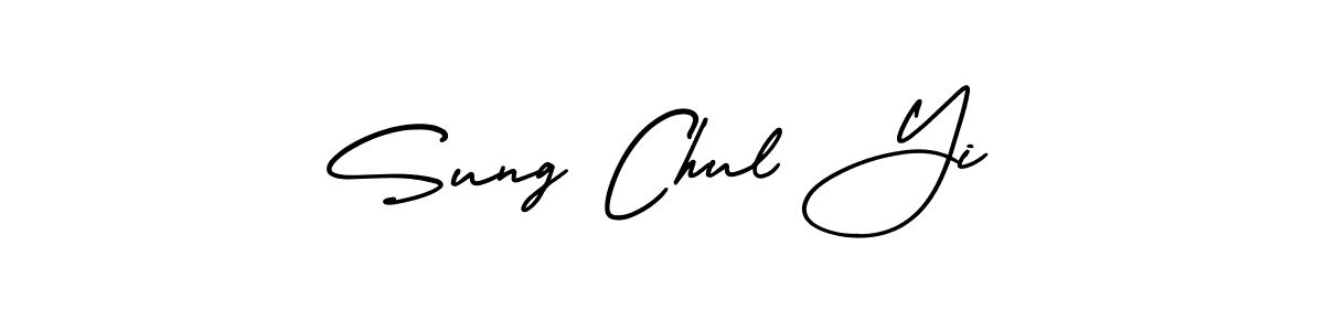 Similarly AmerikaSignatureDemo-Regular is the best handwritten signature design. Signature creator online .You can use it as an online autograph creator for name Sung Chul Yi. Sung Chul Yi signature style 3 images and pictures png