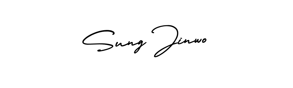How to make Sung Jinwo signature? AmerikaSignatureDemo-Regular is a professional autograph style. Create handwritten signature for Sung Jinwo name. Sung Jinwo signature style 3 images and pictures png