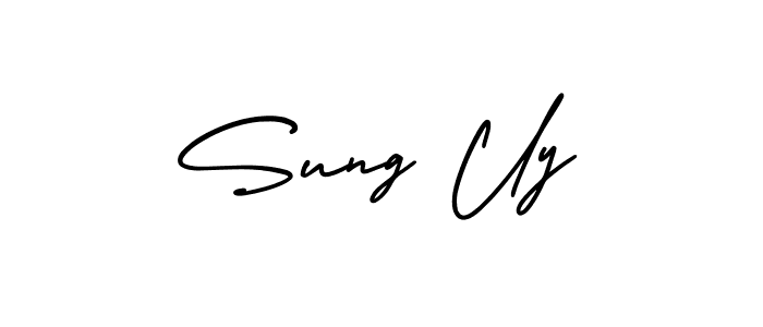 Make a beautiful signature design for name Sung Uy. With this signature (AmerikaSignatureDemo-Regular) style, you can create a handwritten signature for free. Sung Uy signature style 3 images and pictures png