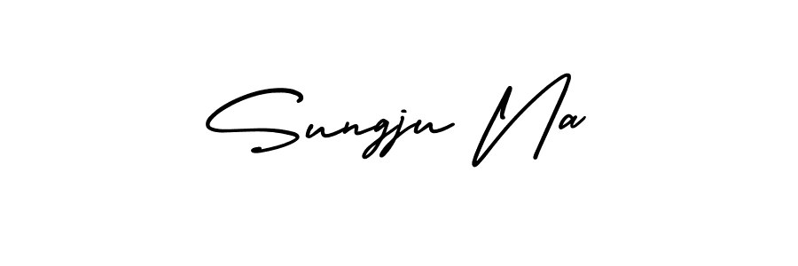 AmerikaSignatureDemo-Regular is a professional signature style that is perfect for those who want to add a touch of class to their signature. It is also a great choice for those who want to make their signature more unique. Get Sungju Na name to fancy signature for free. Sungju Na signature style 3 images and pictures png
