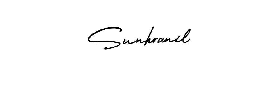 Make a beautiful signature design for name Sunhranil. With this signature (AmerikaSignatureDemo-Regular) style, you can create a handwritten signature for free. Sunhranil signature style 3 images and pictures png