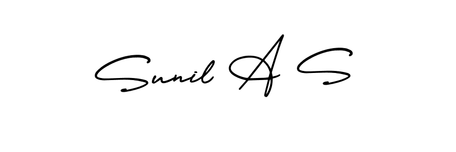 AmerikaSignatureDemo-Regular is a professional signature style that is perfect for those who want to add a touch of class to their signature. It is also a great choice for those who want to make their signature more unique. Get Sunil A S name to fancy signature for free. Sunil A S signature style 3 images and pictures png