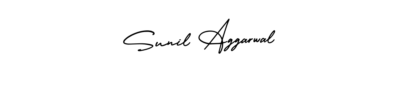 The best way (AmerikaSignatureDemo-Regular) to make a short signature is to pick only two or three words in your name. The name Sunil Aggarwal include a total of six letters. For converting this name. Sunil Aggarwal signature style 3 images and pictures png